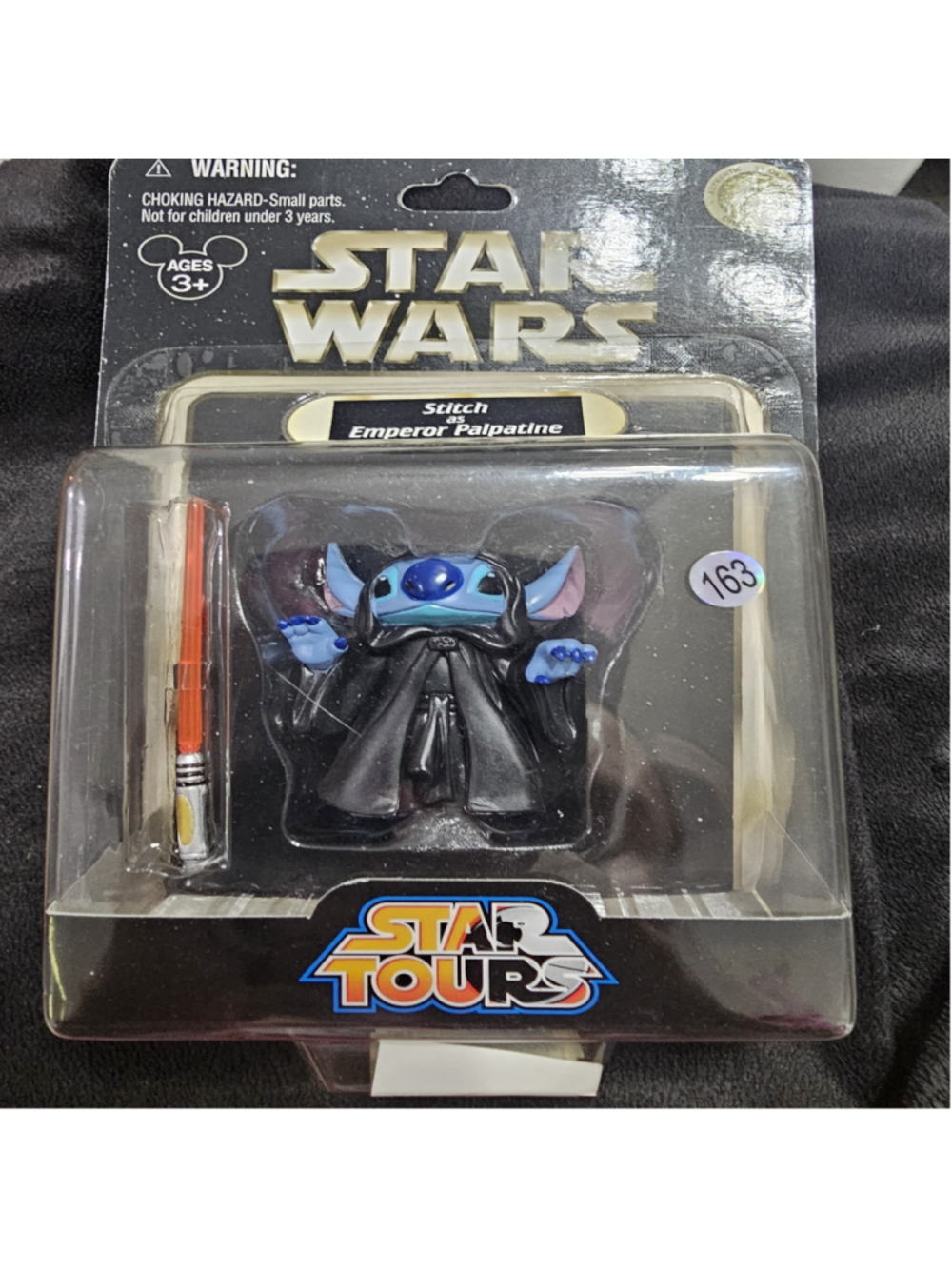 Disney Star Tours Stitch as Emperor Palpatine Action Figure One Size Black Blue